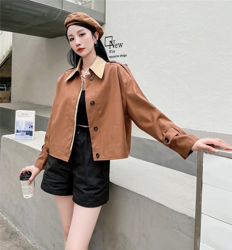 韩版风衣，女装风衣，春语雨桐