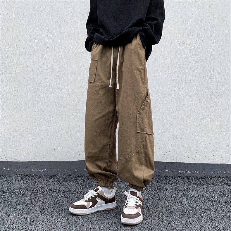 春季休闲裤男款束脚裤子男生宽松机能潮牌工装裤男K0912-P43,男装休闲裤,星座308B-1