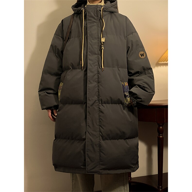 冬季新款韩版中长宽宽松大码加厚棉衣外套XZ102B-1-M6652P145,男装棉衣,星座102B-1