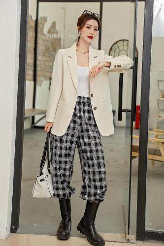 2021春款显瘦带腰带韩版时尚外套，女装，贻思茗