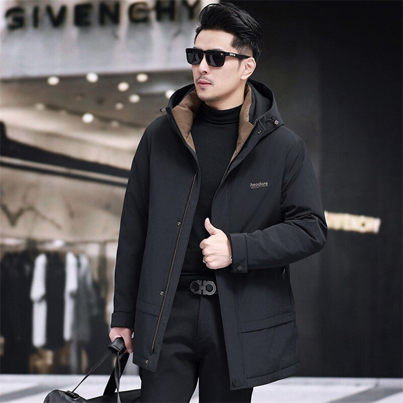 加厚貂绒白鸭绒男士羽绒服精品大货主推，男装羽绒服，钱塘207-1