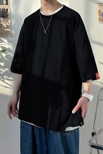 四色亚麻夏季薄款宽松大码短袖t恤TT06-P35控48，男装T恤，电商B315