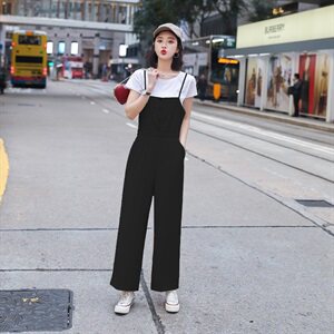 2021年夏季潮流时尚舒适优雅个性纯色两件套显瘦图片