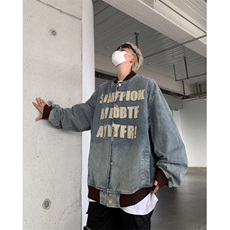 【有货】DN3355-P78春秋学院风重工字母贴布棒球服夹克外套男女，男装夹克，星座603-2