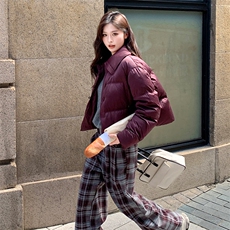 时尚纯色短款洋气加厚保暖羽绒服女冬季潮品，女装羽绒服，浙宝189