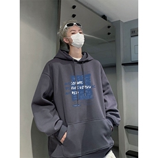 潮牌新款字母印花wlcm-4526仿棉连帽特批35控59，男装卫衣，星座605(原A050)