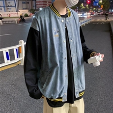 棒球服开衫卫衣男士2024新款宽松外套衣服男生少年线上JK6003/P40，女装短外套，星座506