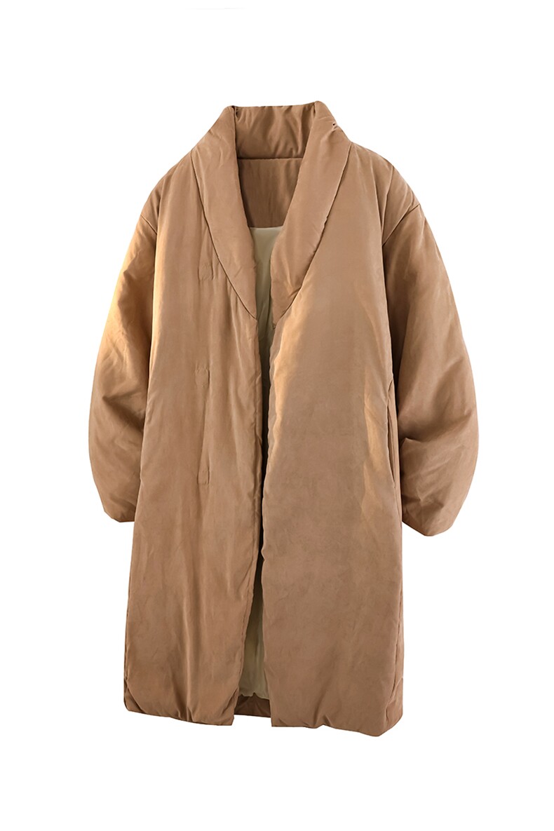 8XL-M90白鸭绒！特大码羽绒服日系绒面长款棉衣男YRFC03P268,男装羽绒服,电商D206-1