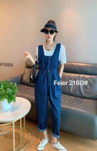 薄料牛仔背带裤套装，女装职业装，菲儿