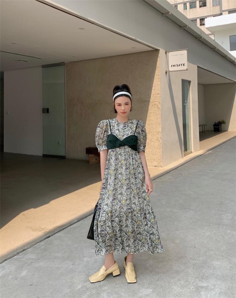 腰果花连衣裙，女装连衣裙，大图 DTU