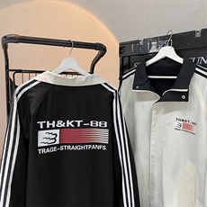 美式印花夹克衫潮男外套宽松大码棒球服休闲冲锋衣6009-P60-控108，男装夹克，星座207