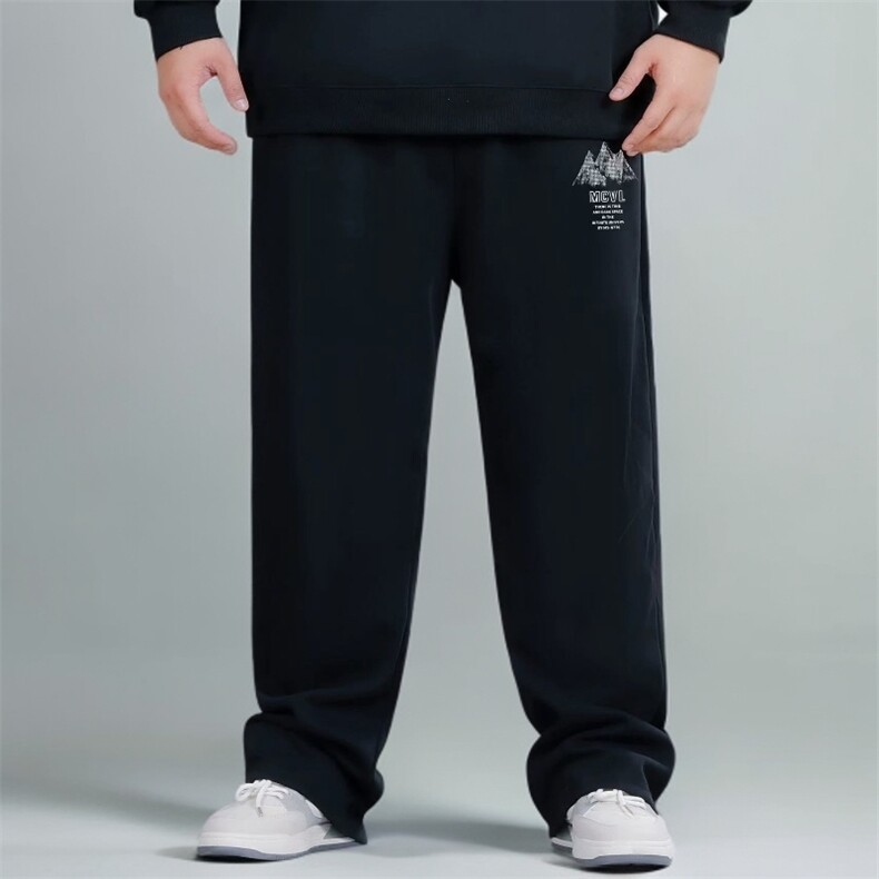 1506-1/XL-AW1291/P44超大码加绒运动裤冬季保暖胖子专属直筒长裤,男装棉衣,星座1506-1