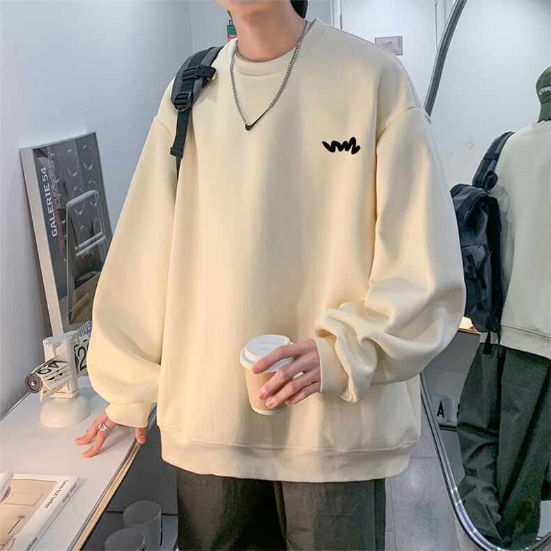 潮流宽松休闲圆领卫衣秋季新款男生日系上衣JK23381特批25-控48，男装卫衣，星座605(原A050)