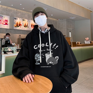 已注册得物抖音直播高品质港风男宽松连帽卫衣外套W5081P45控68图片