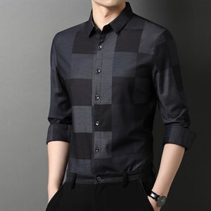 J570钱塘2021-1秋季新款男士高端轻奢长袖衬衣大货主推P70图片