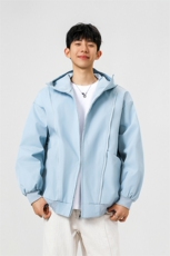 可二开拉链装饰解构大码M-5XL夹克男100%聚酯纤维JK78092P69控108，男装夹克，星座226-1