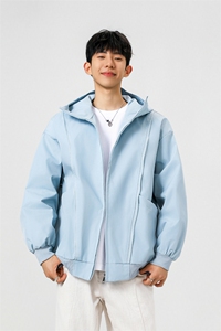 可二开拉链装饰解构大码M-5XL夹克男100%聚酯纤维JK78092P69控108图片