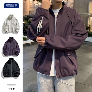 春款现货美式解构夹克男潮牌高街复古百搭外套JK02639-P75图片