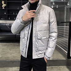 312A-9903-P1752025冬季新款时尚羽绒服韩版皮外套男80%白鸭绒C，男装羽绒服，星座312A-5