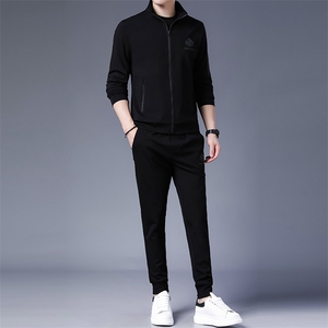 SA8927-3钱塘2020-2时尚休闲简约百搭中青年男士卫衣套装P240图片