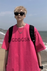 外景水洗夏季重磅人物印花短袖T恤男青年宽松打底体恤DT1400/P35，男装T恤，电商B316