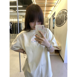 H0662-P3宽松2026新款夏季印花T恤女图片