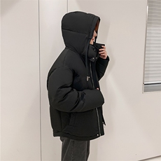 主推韩版羽绒服男士短款男女同款中青年创意加厚羽绒外套，男装羽绒服，钱塘723