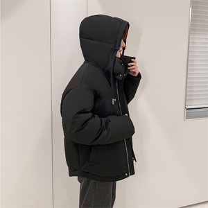 主推韩版羽绒服男士短款男女同款中青年创意加厚羽绒外套图片