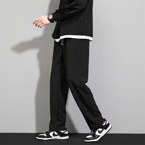 时尚潮牌直筒新款直筒型纯色春季休闲裤男潮长裤休闲裤 KK045-P40图片