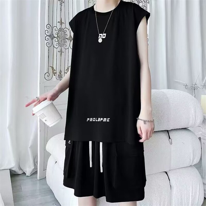 GT6501P40夏季宽松无袖背心套装训练服篮球服，男装背心/马甲，星座1108-5