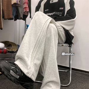 XZ616 秋季新款印花卫裤折皱设计感休闲裤 TY970 M-5XL P45控图片