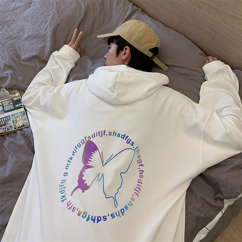 2021春秋季新款卫衣外套男宽松港风连帽休闲D309-2 WY50图片