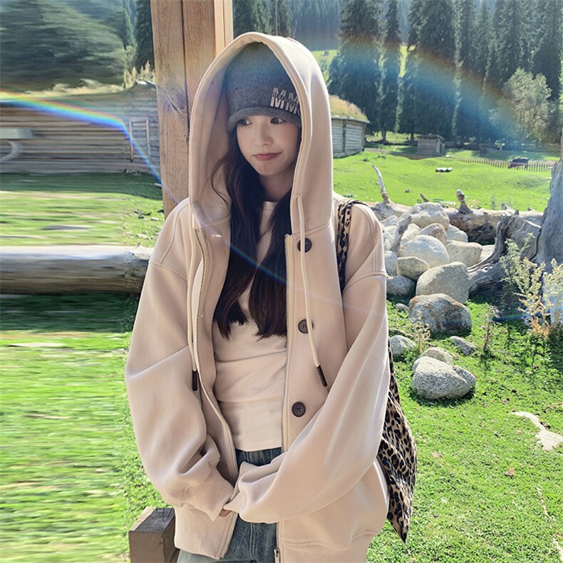 现货【新款】韩版宽松连帽大卫衣P135-K188,女装卫衣/绒衫,2C305
