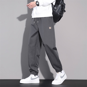 秋季新款束脚休闲裤男士2025新款宽松运动哈伦长裤百搭N6802-P45图片