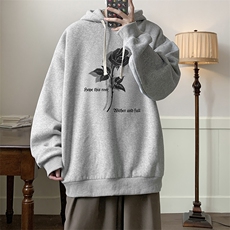 连帽卫衣男大码运动服帽衫外套WY2279-P35加绒款-P40，男装卫衣，电商A040