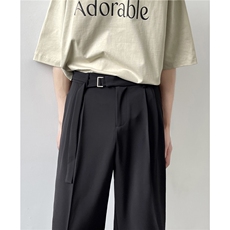 【现货】XZ612-K651-P55控78秋冬加绒西裤腰绳设计直筒裤8，男装西裤，星座612