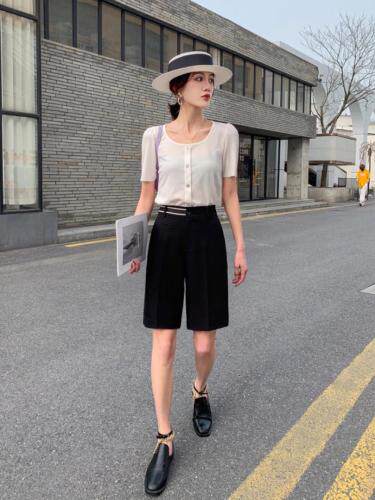 夏季新款五分裤，女装，雪莉·金