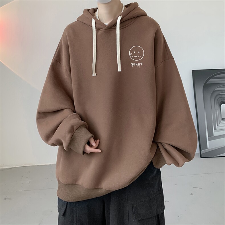 连帽卫衣男大码运动服帽衫外套WY2072-P35加绒款-P40,男装卫衣,电商A040