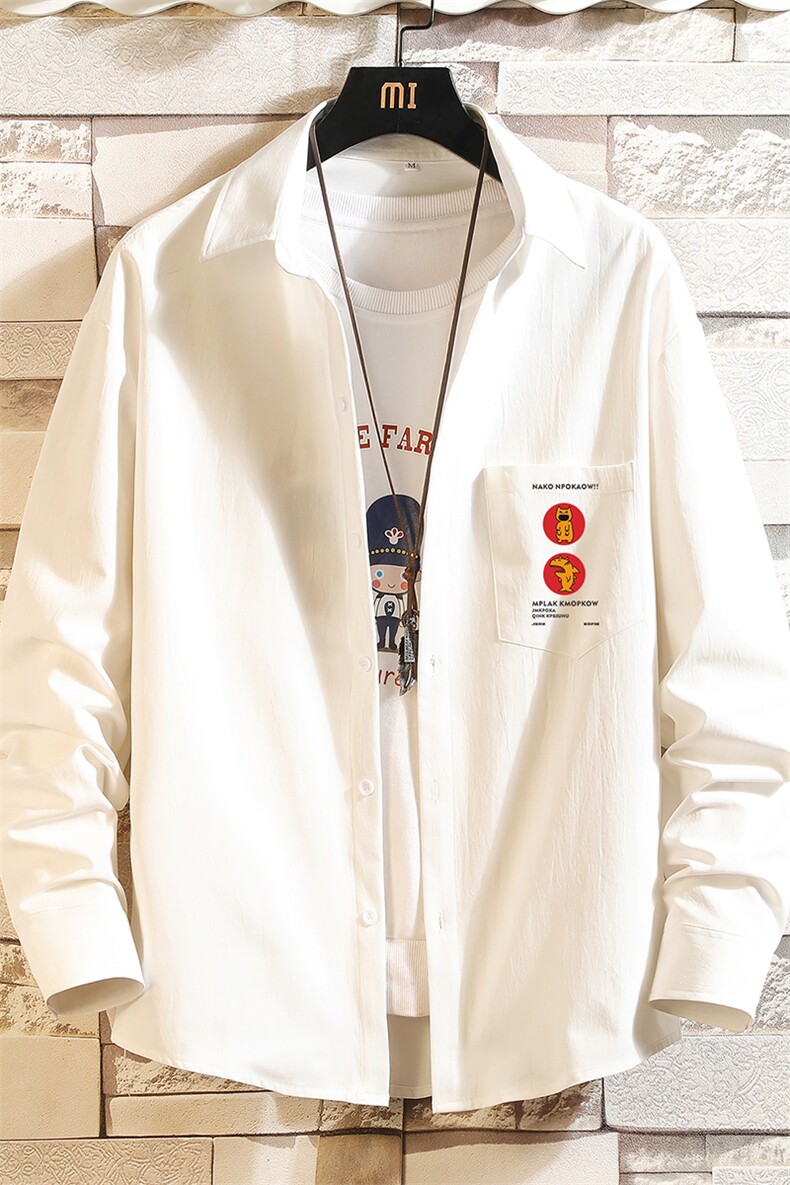 CS15093-P38长袖衬衫男士大码宽松衬衣男寸衫男寸衣,男装衬衫,电商A040A