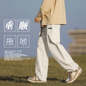 秋冬纯棉休闲裤卡其色舒适百搭港风百搭显高显瘦   K666特批41图片