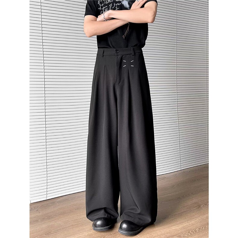 休闲西裤男女韩版潮流帅气百搭垂感2026夏季ins新款长裤K6162-P35图片