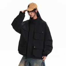 美式新款秋冬多口袋户外机能休闲棉衣外套A436-W990-P95138，男装棉衣，电商A436