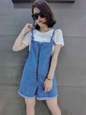 夏季新款牛仔裤套装，女装牛仔裤，恋钱