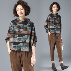 时尚优雅气质潮流卫衣/绒衫2020年冬季个性宽松长袖，女装卫衣/绒衫，奕阳依阁