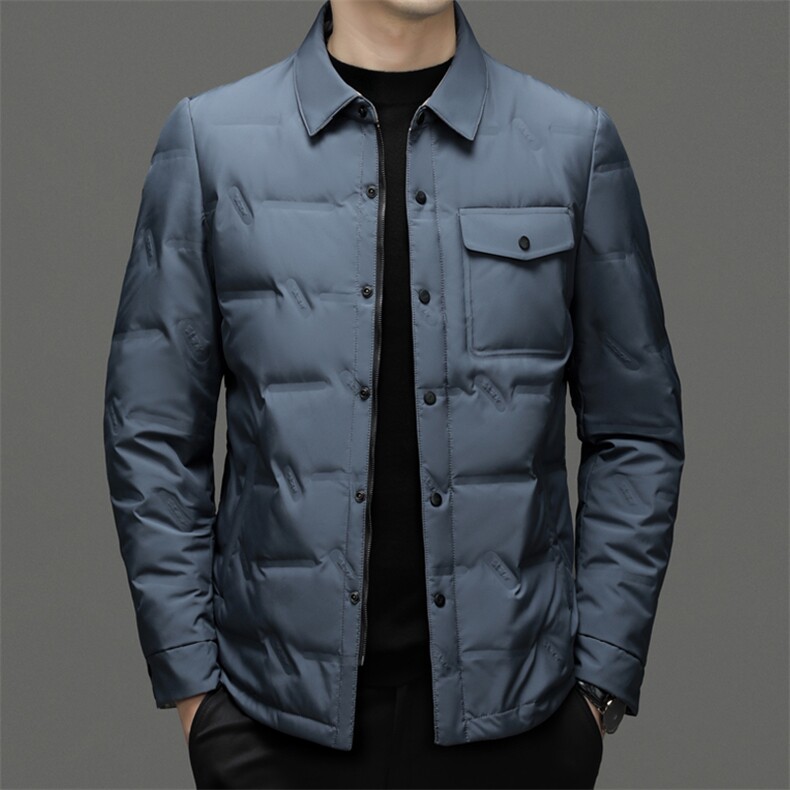 CXYF59997钱塘2020-2冬季新款厚款休闲翻领中年男士羽绒服P175图片