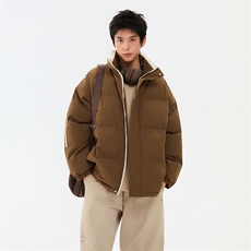 ！冬季条纹五防立领加绒加厚棉衣情侣撞色棉服外套MY7777-P68，男装棉衣，星座610B-1