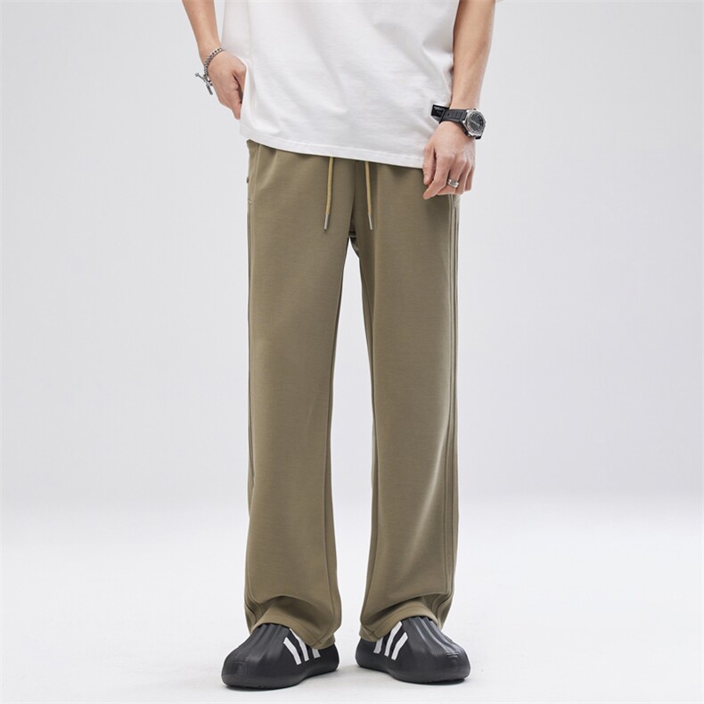 美式复古黑色运动直筒裤男春夏宽松显瘦阔腿休闲裤DY5031-P79,男装休闲裤,电商A178-1