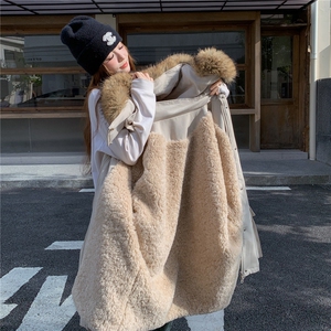 现货 新款加厚羊羔毛内胆派克服带毛领25133P235K348图片