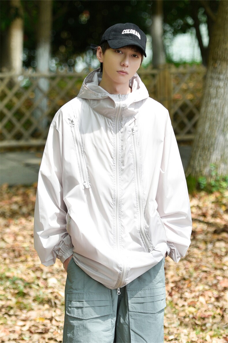 F8888/P50防晒指数UPF50+有报告防紫外线防晒服男外套防晒衣,男装防晒衣,电商A141