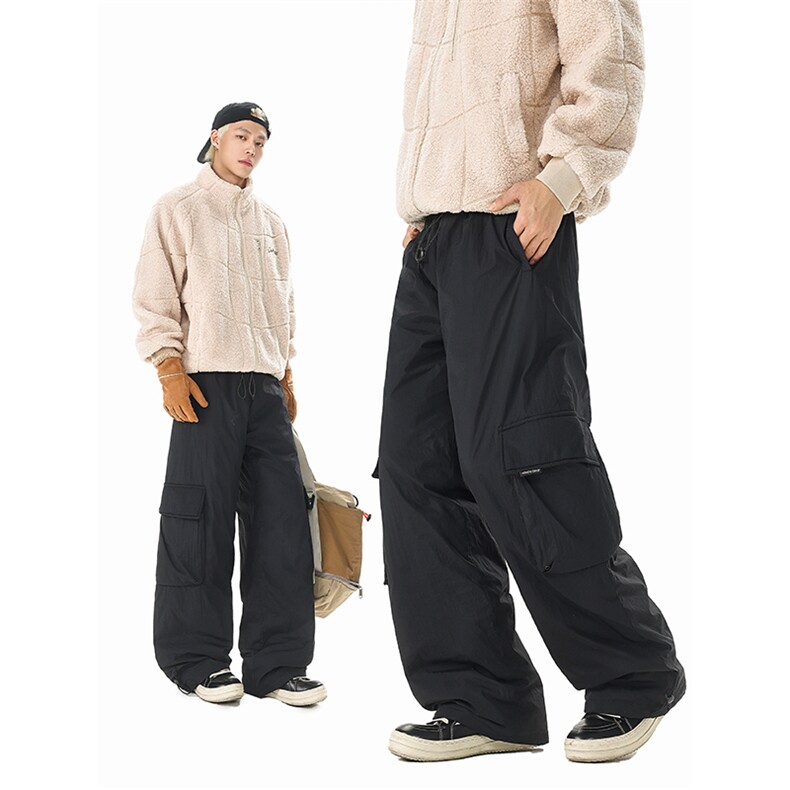 8XL-M三防登山工装羽绒裤男90白鸭绒冲锋裤子男YRK2001P118控158，男装棉裤，电商D206-1